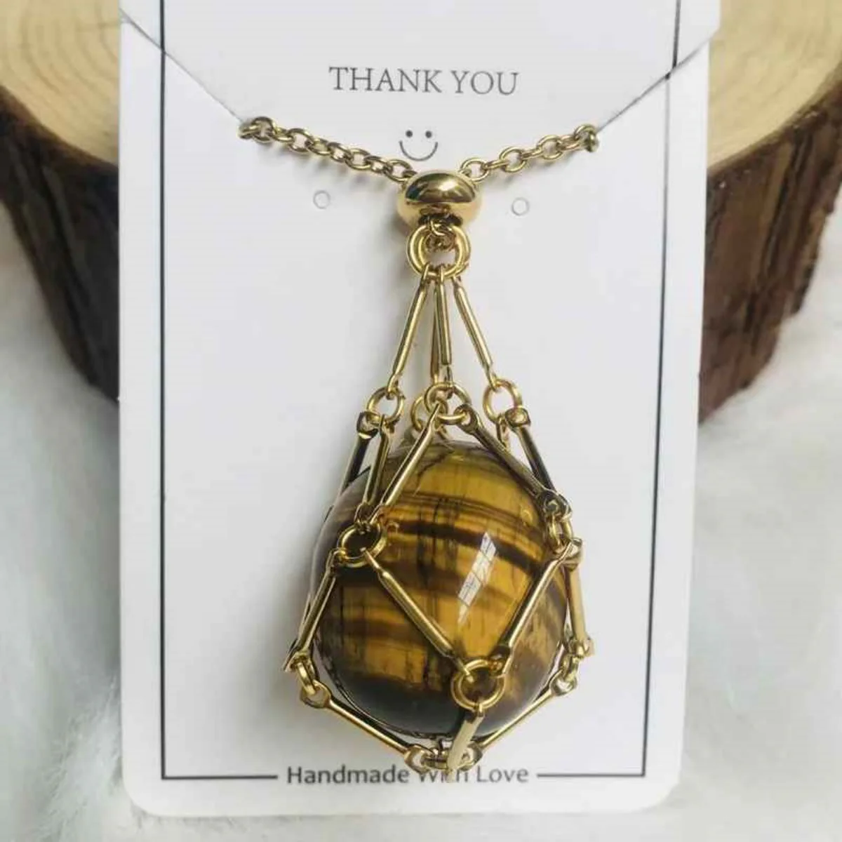 Crystal Gemstone Holder Necklace - Image 6