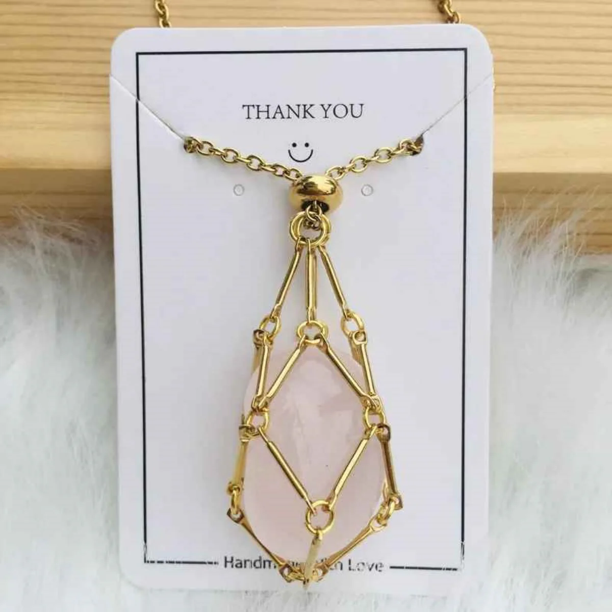 Crystal Gemstone Holder Necklace - Image 7