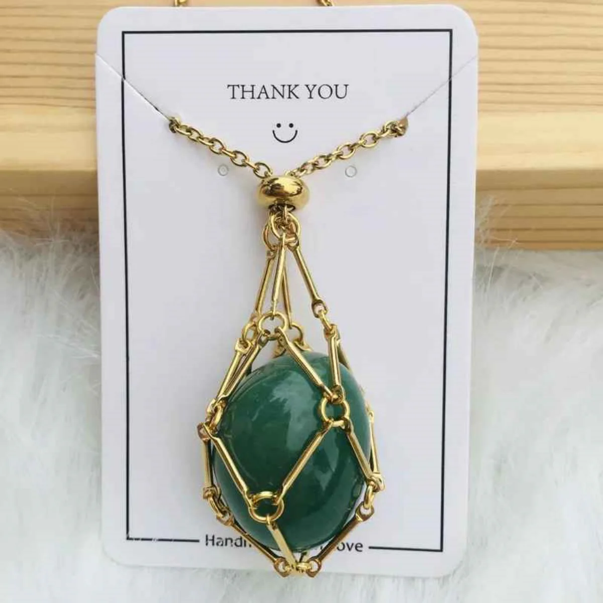 Crystal Gemstone Holder Necklace - Image 8