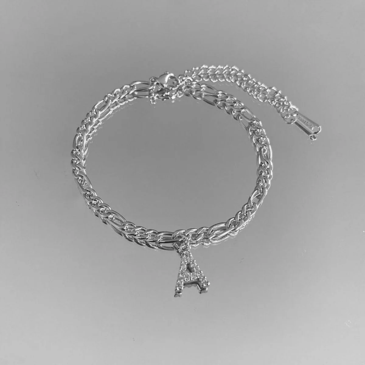 Curb link Initial Anklet - Image 10