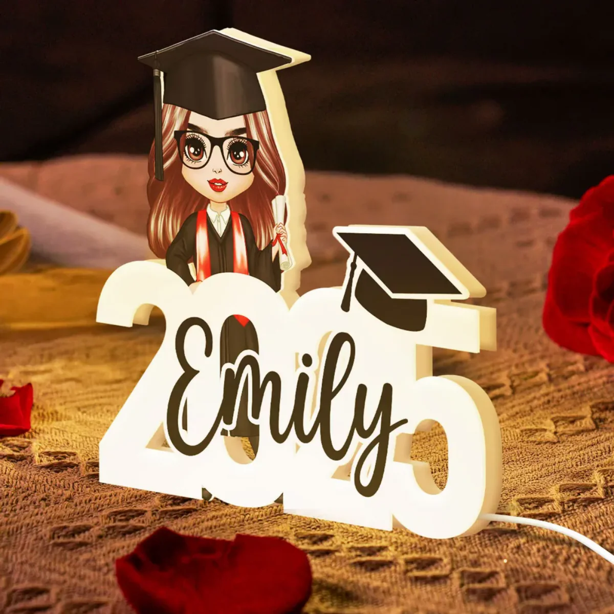Custom 2025 Graduation Light Box - Personalized New Chapter Night Light Gift - Image 5