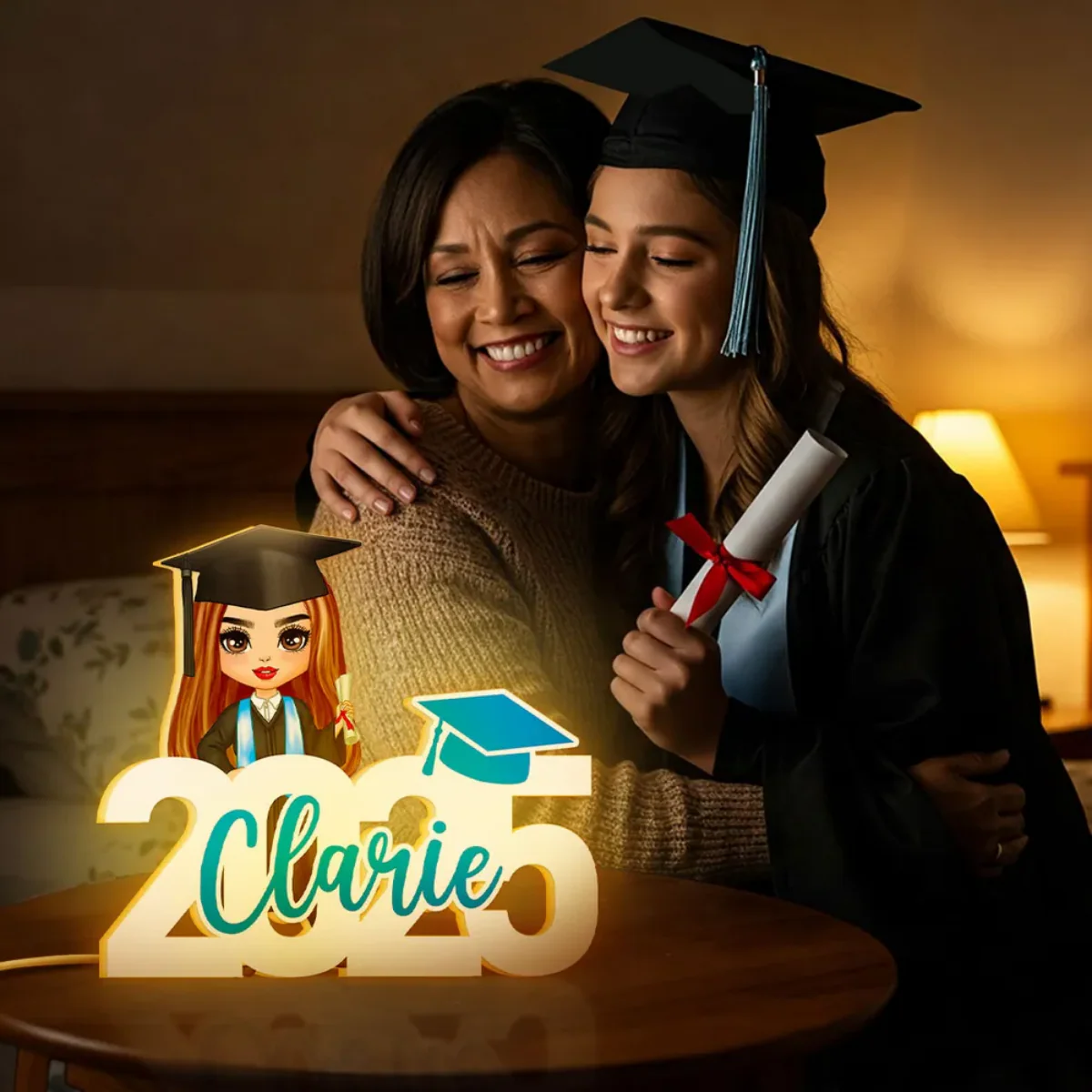 Custom 2025 Graduation Light Box - Personalized New Chapter Night Light Gift - Image 7