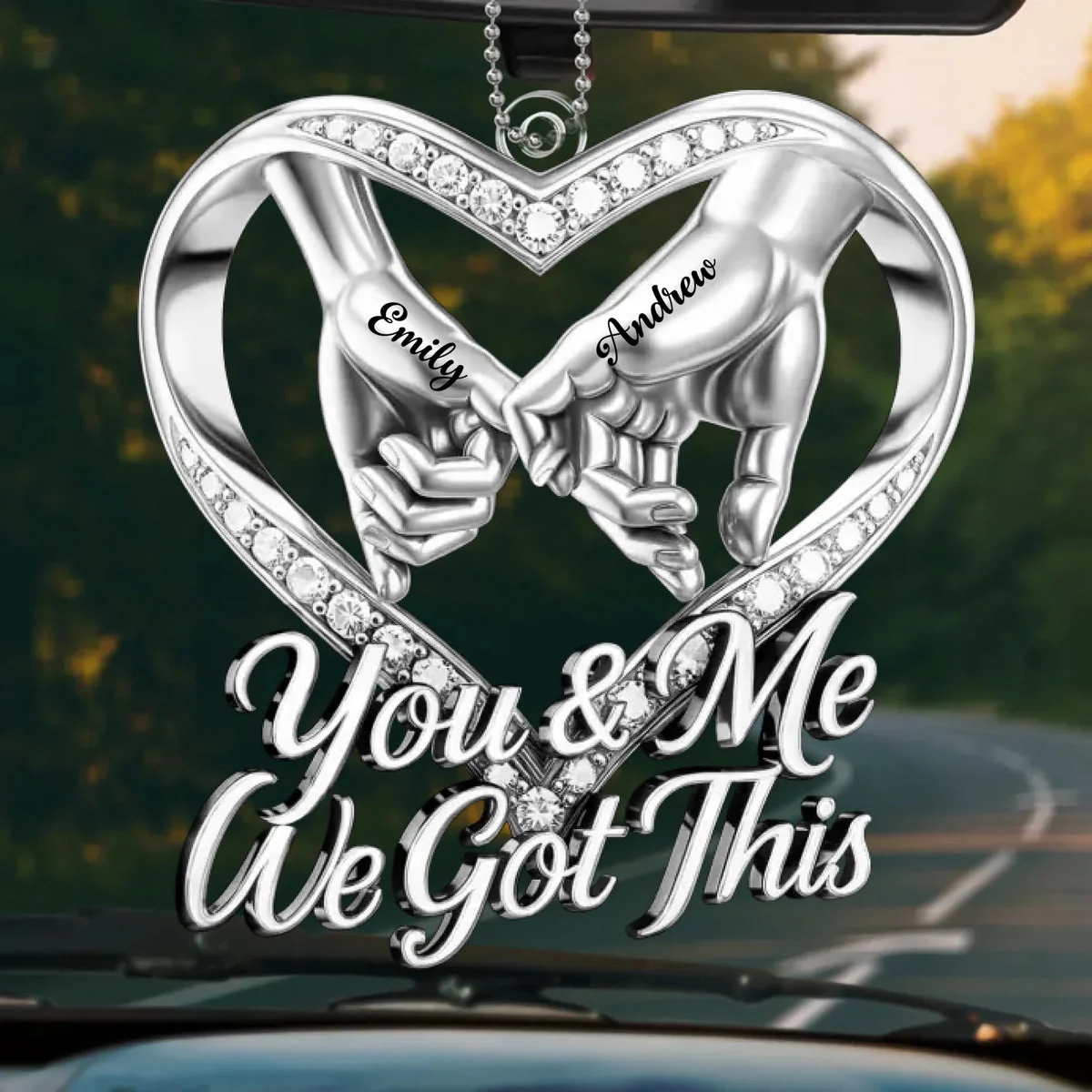 Custom Acrylic Car Ornament - Personalized Anniversary Wedding Gifts For Husband And Wife, Him And Her - You Make My World Soft - Image 6