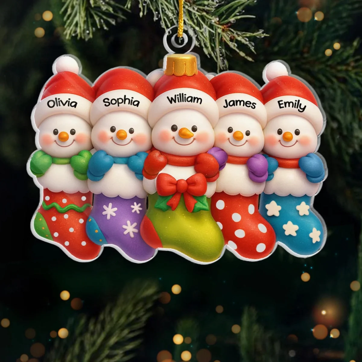 Custom Acrylic Ornament Personalized Christmas Warm Hearts Make Christmas Bright - Image 2