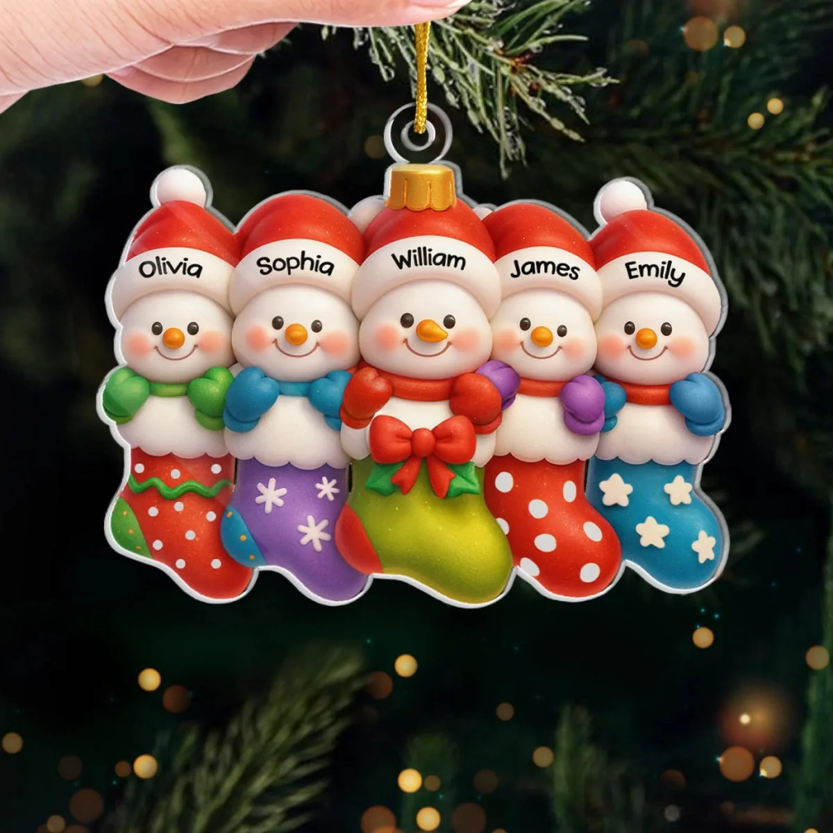 Custom Acrylic Ornament Personalized Christmas Warm Hearts Make Christmas Bright - Image 3