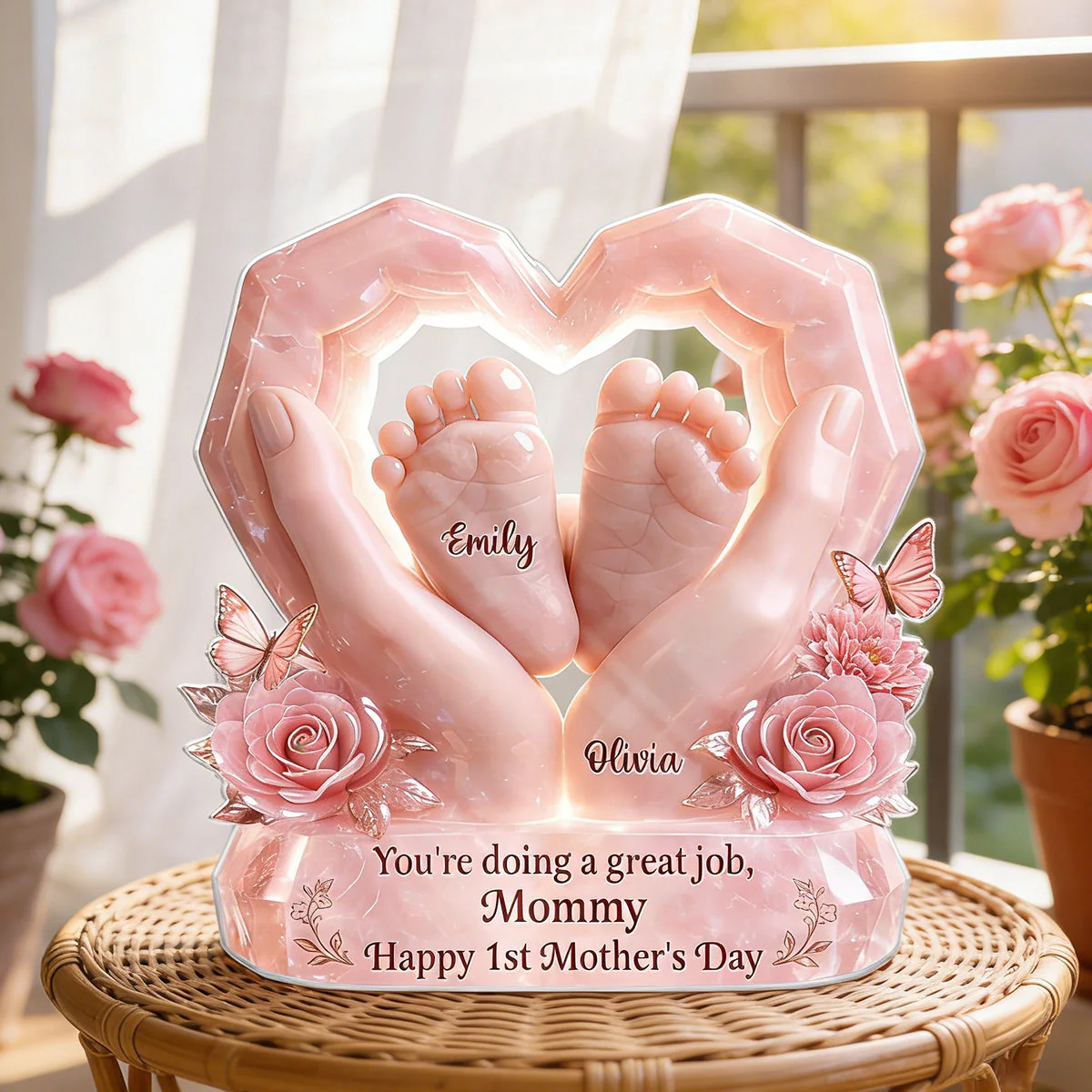 Custom Acrylic Plaque - Personalized Baby Shower, Gender Reveal Gifts For New Moms, New Parents - Image 5