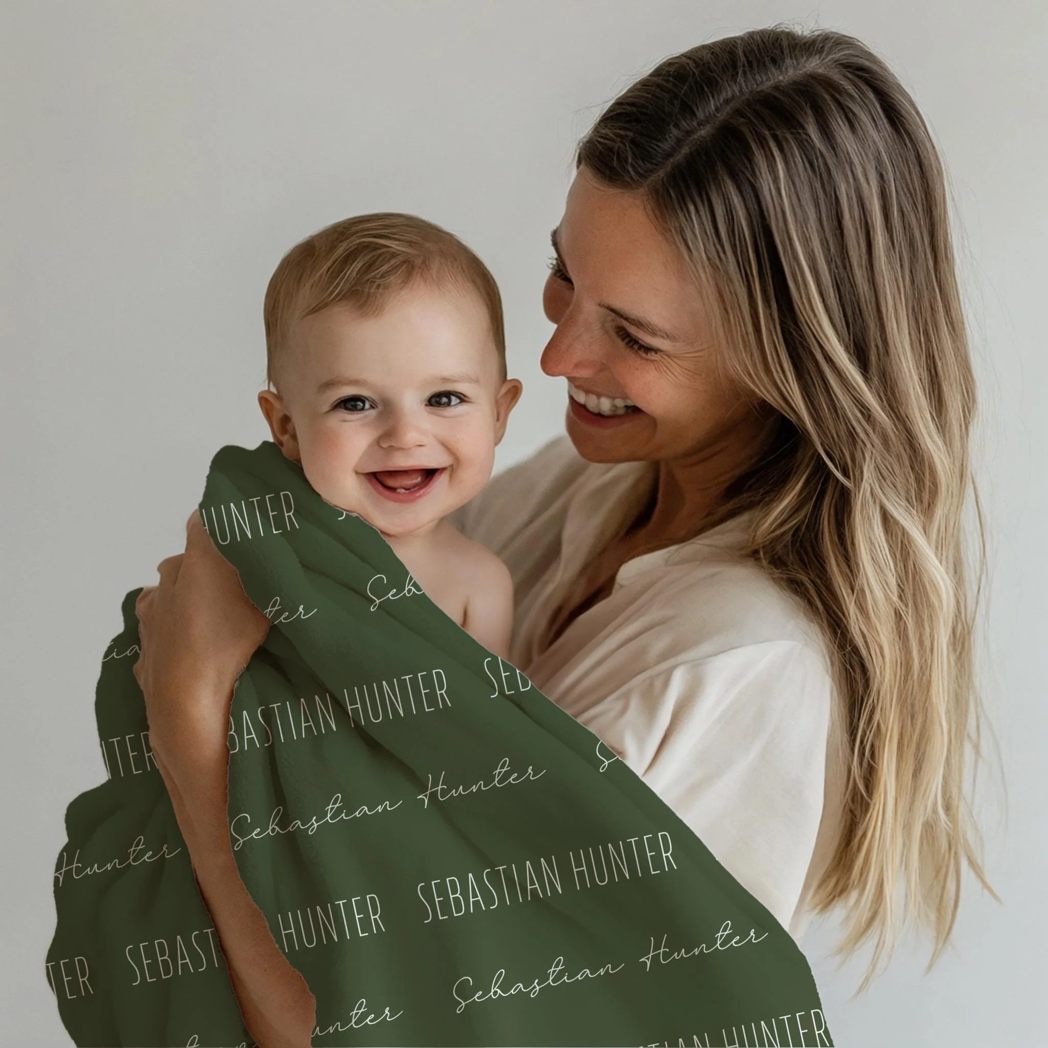 Custom Baby Blanket with Name, Personalized Name Blanket, Newborn Hospital Blanket, Custom Baby Gift, Baby Name Swaddle - Image 3