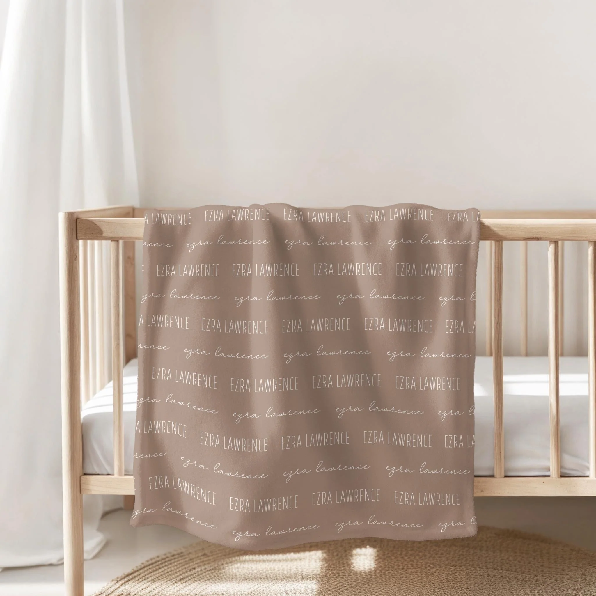Custom Baby Blanket with Name, Personalized Name Blanket, Newborn Hospital Blanket, Custom Baby Gift, Baby Name Swaddle - Image 5