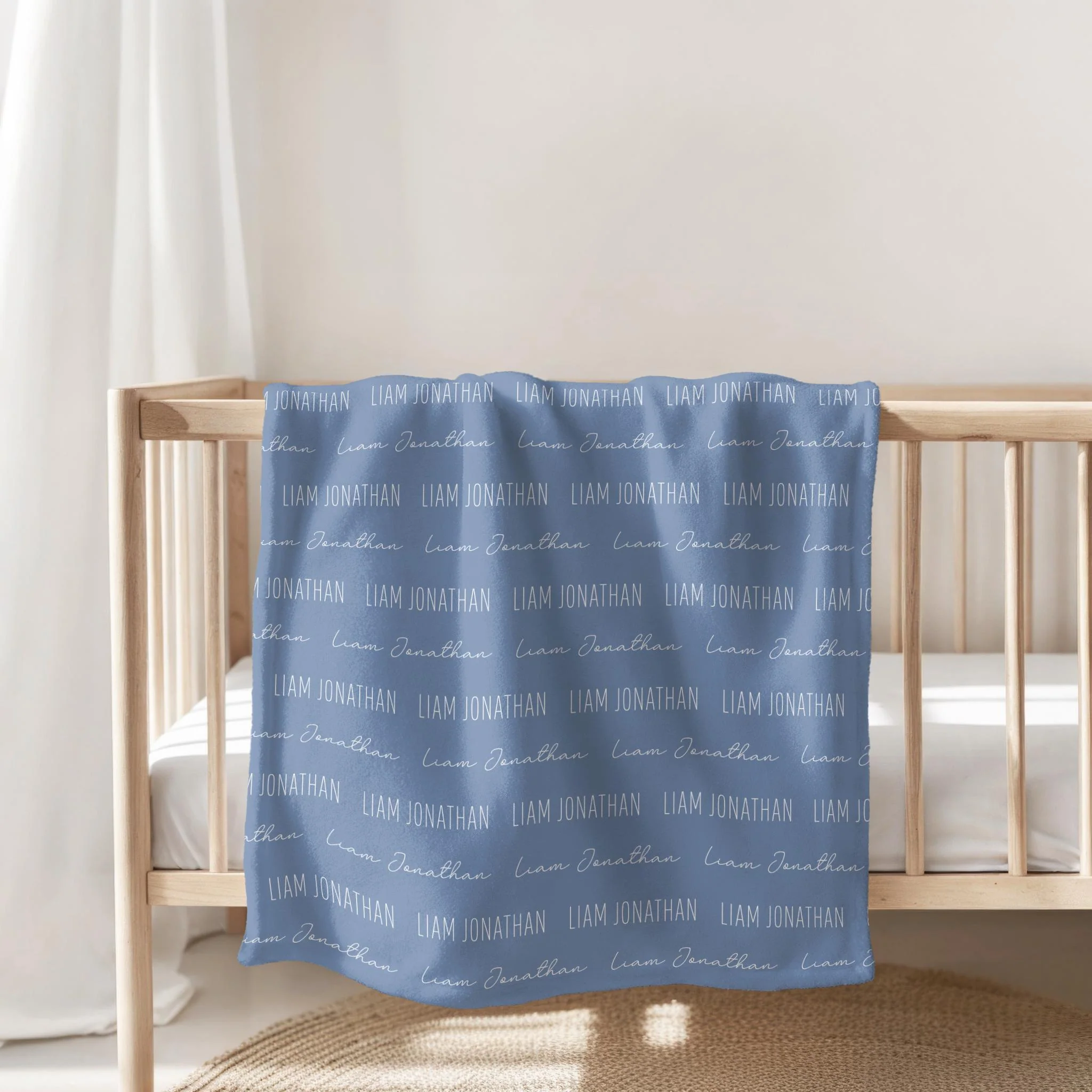 Custom Baby Blanket with Name, Personalized Name Blanket, Newborn Hospital Blanket, Custom Baby Gift, Baby Name Swaddle - Image 6