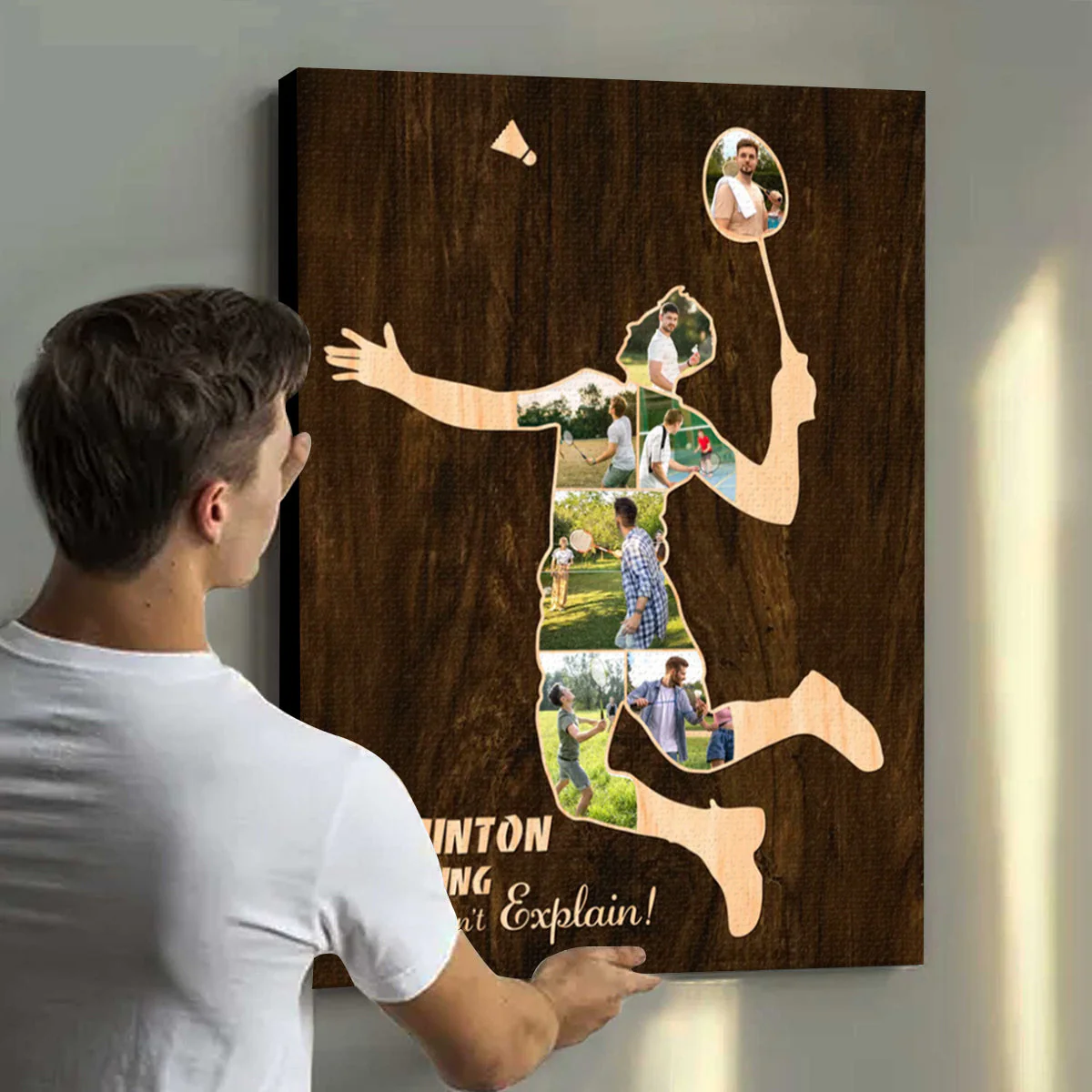 Custom Badminton Player Canvas, Badminton Gifts, Badminton Coach Gift, Personalized Badminton Player Gifts - Image 2