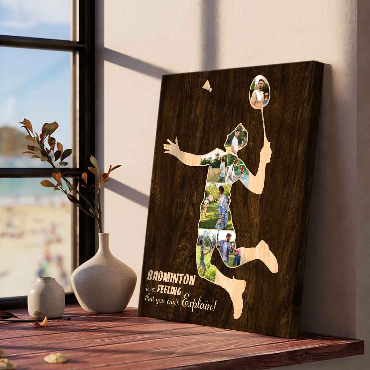 Custom Badminton Player Canvas, Badminton Gifts, Badminton Coach Gift, Personalized Badminton Player Gifts - Image 3