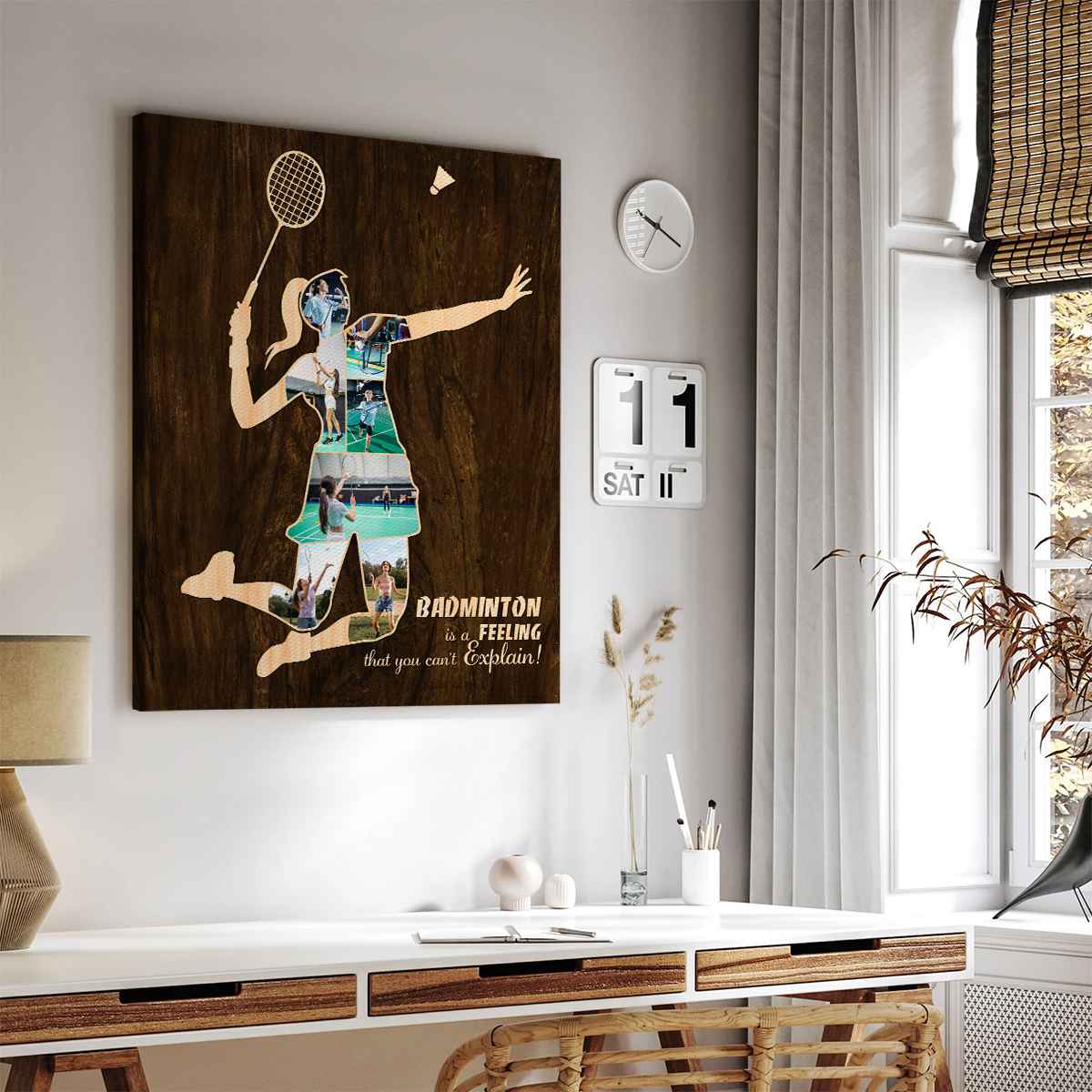 Custom Badminton Player Canvas, Badminton Gifts, Badminton Coach Gift, Personalized Badminton Player Gifts - Image 7