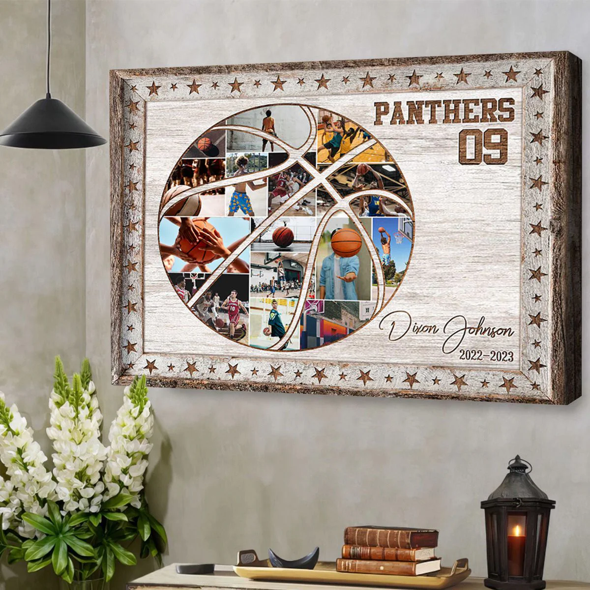 Custom Basketball Photo Collage Canvas, Team Photo Collage, Sports Gifts - Image 3