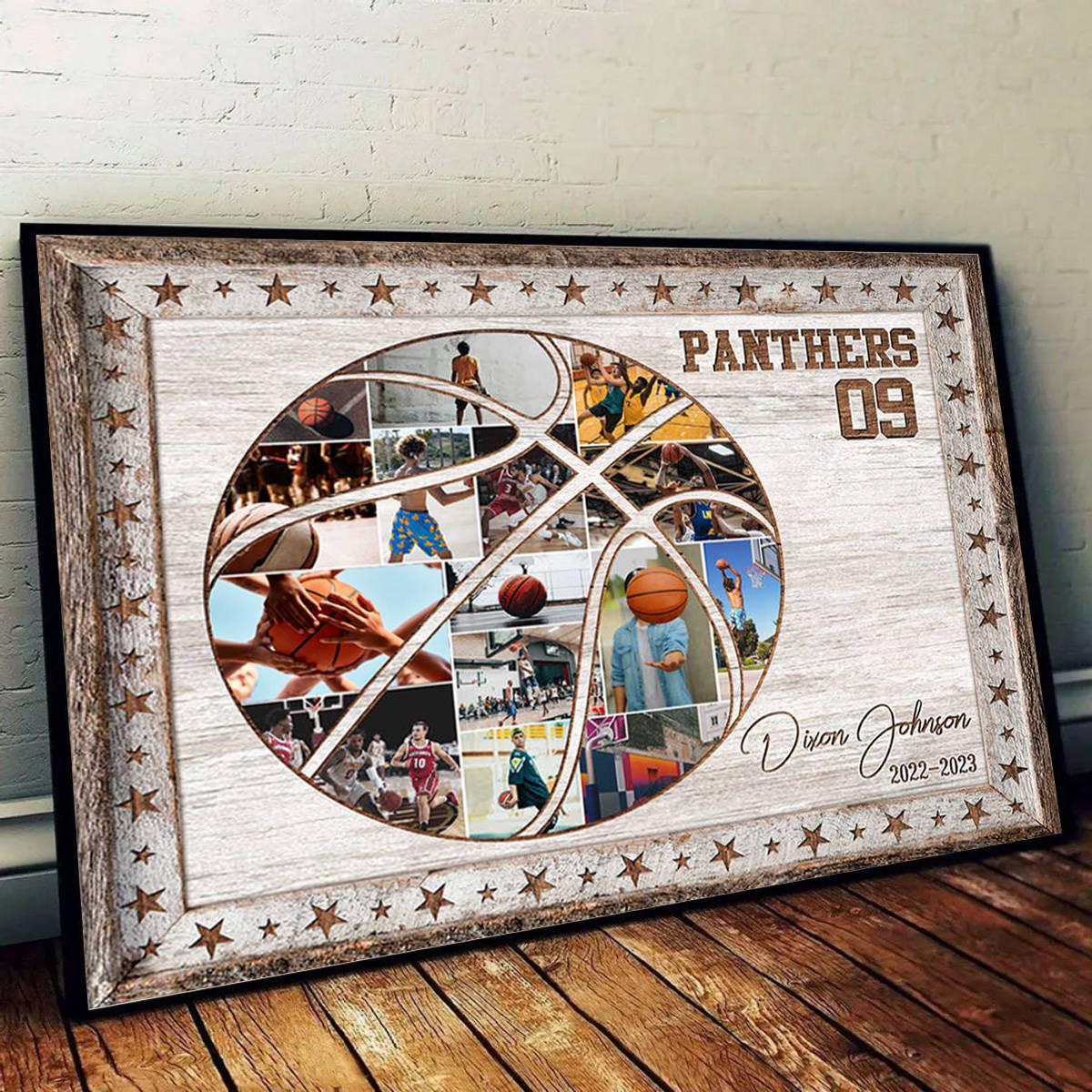 Custom Basketball Photo Collage Canvas, Team Photo Collage, Sports Gifts - Image 4