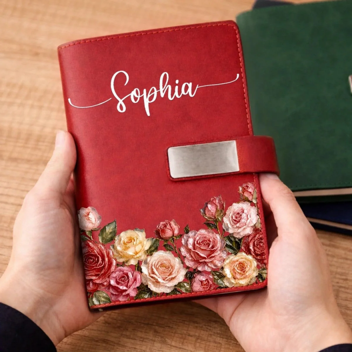 Custom Birth Month Flower Notebook Set Personalized Birthday Gifts - Image 4