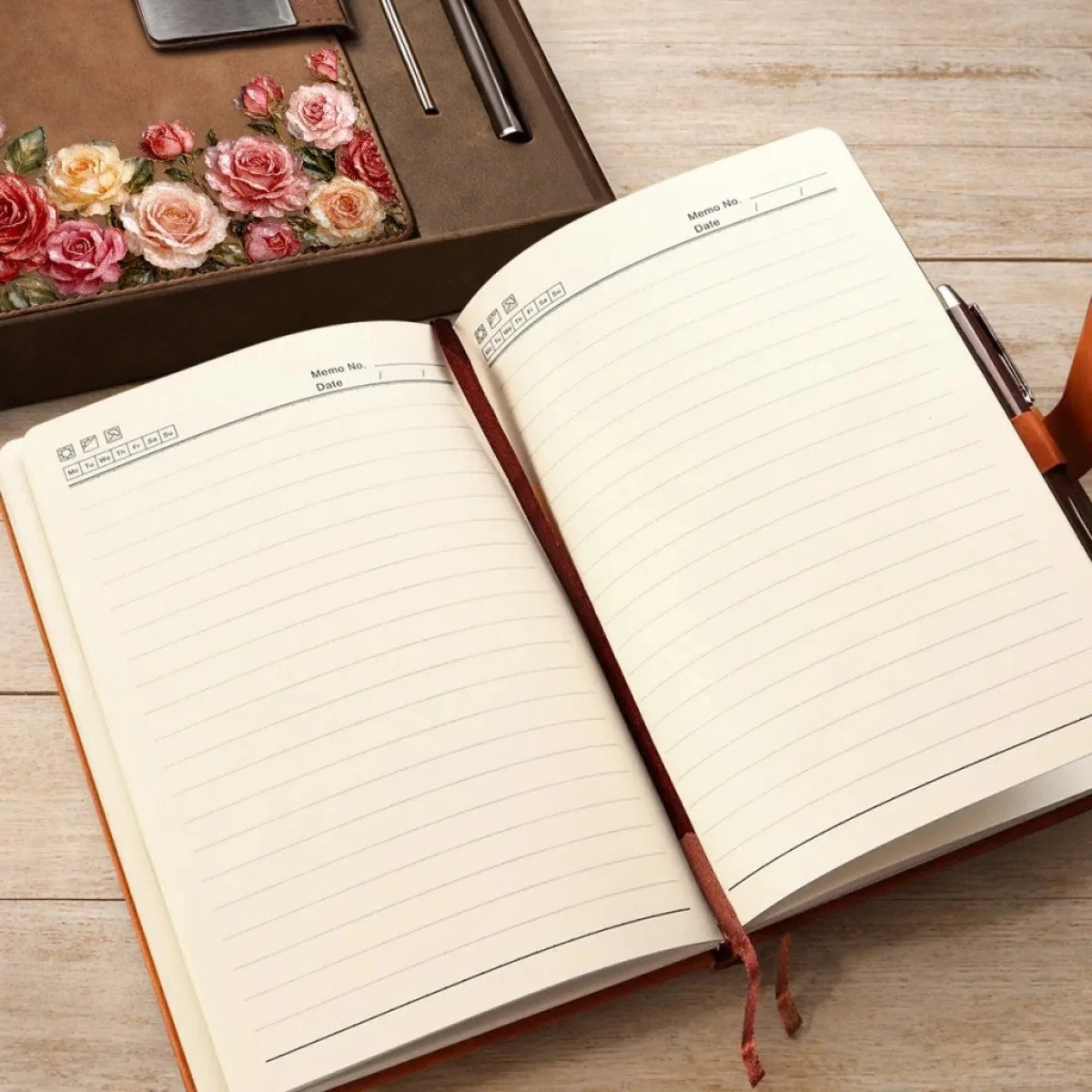 Custom Birth Month Flower Notebook Set Personalized Birthday Gifts - Image 6