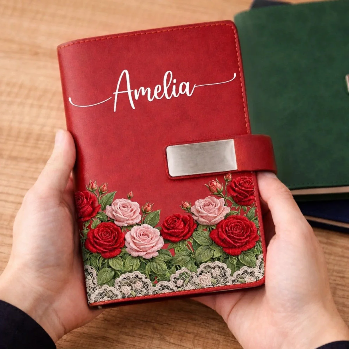 Custom Birth Month Flower Personalized Notebook Set - Image 5