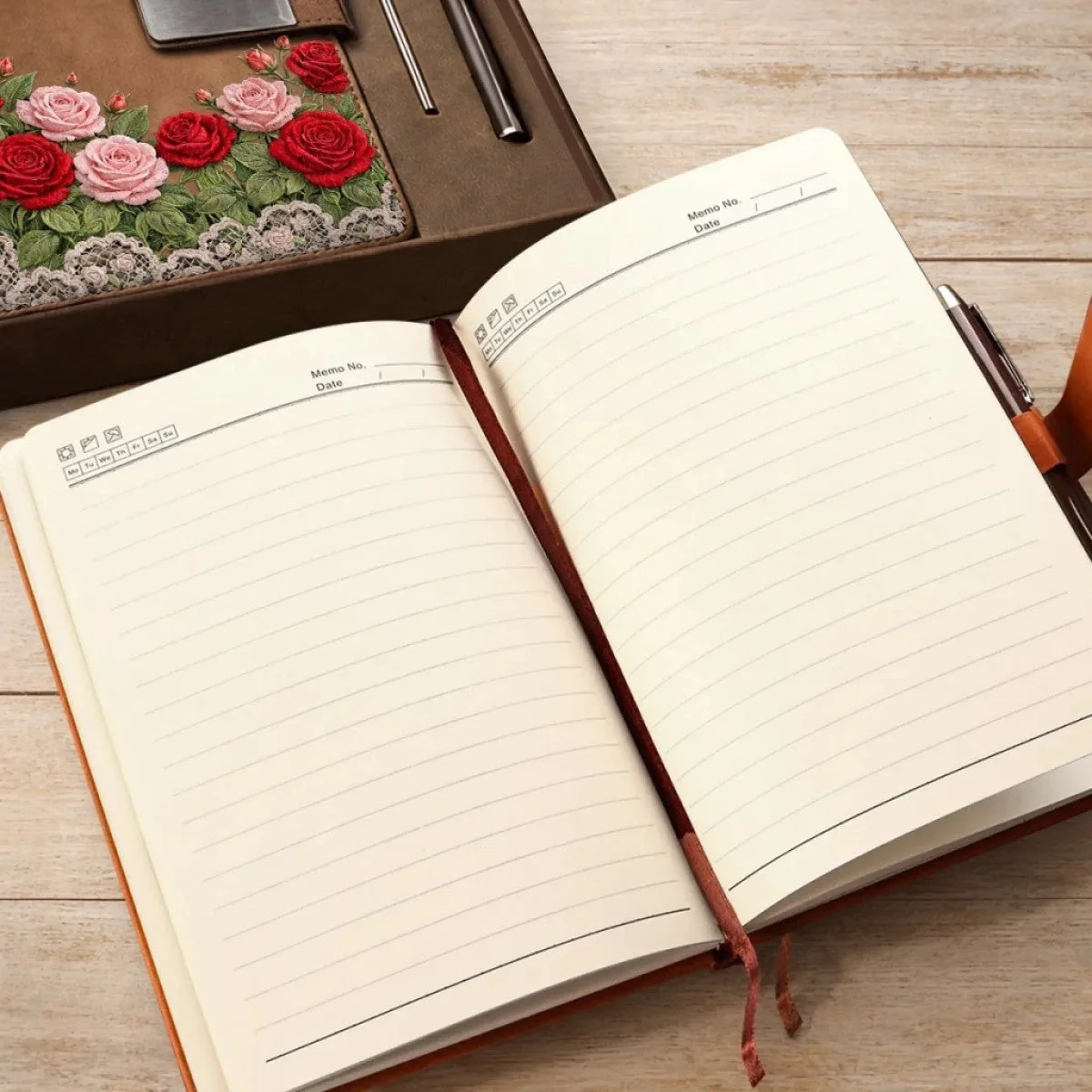 Custom Birth Month Flower Personalized Notebook Set - Image 6