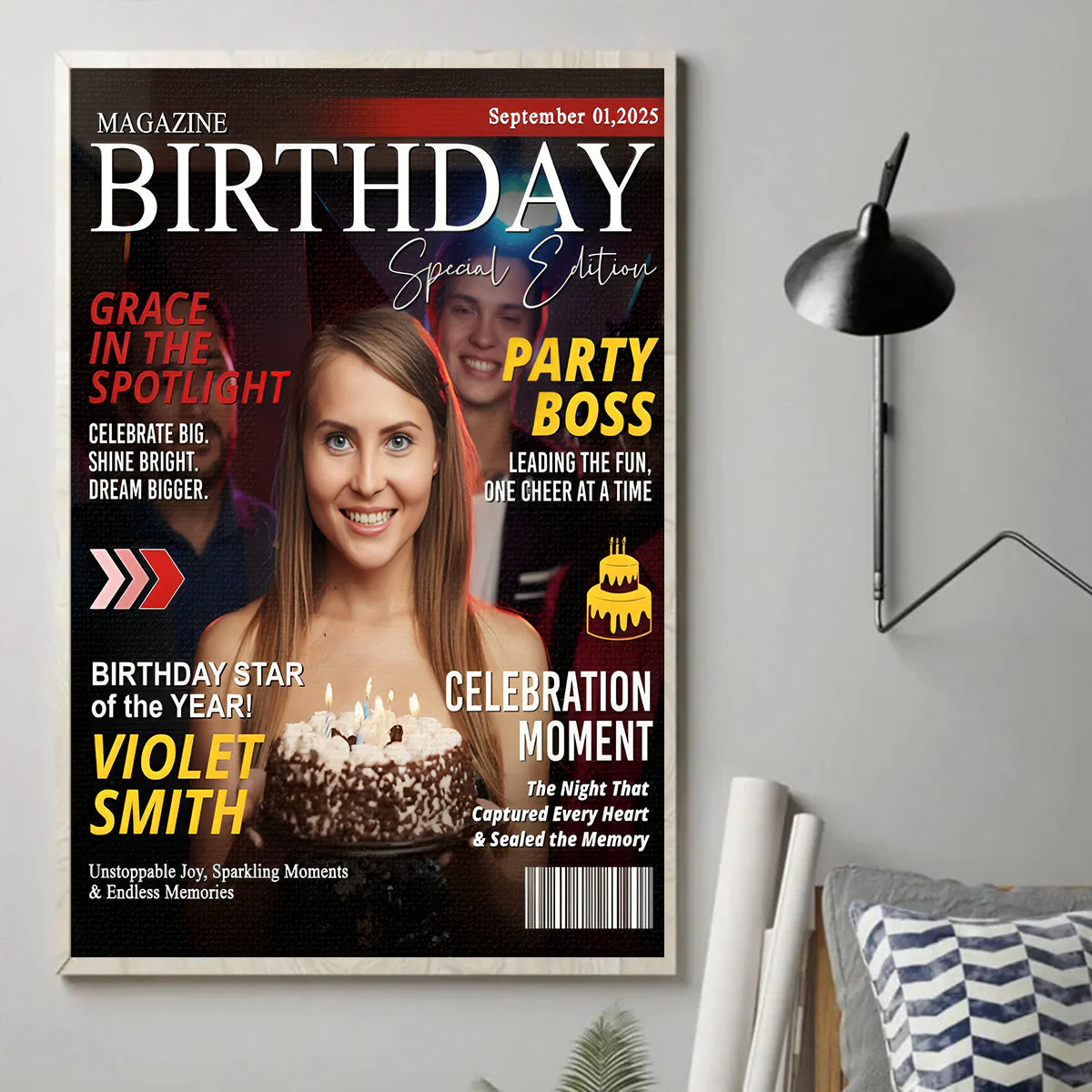 Custom Birthday Magazine Cover, Custom Gift for Best Friend, Bestie Gifts, Gift for Her, Best Friend Custom Birthday Magazine - Image 4