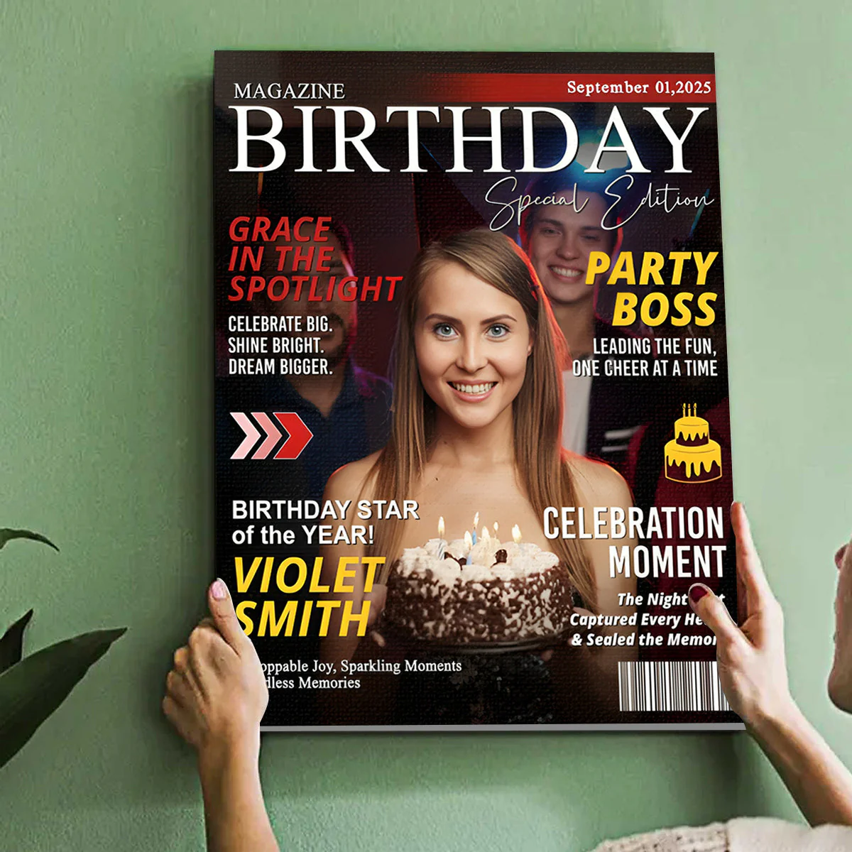 Custom Birthday Magazine Cover, Custom Gift for Best Friend, Bestie Gifts, Gift for Her, Best Friend Custom Birthday Magazine - Image 5