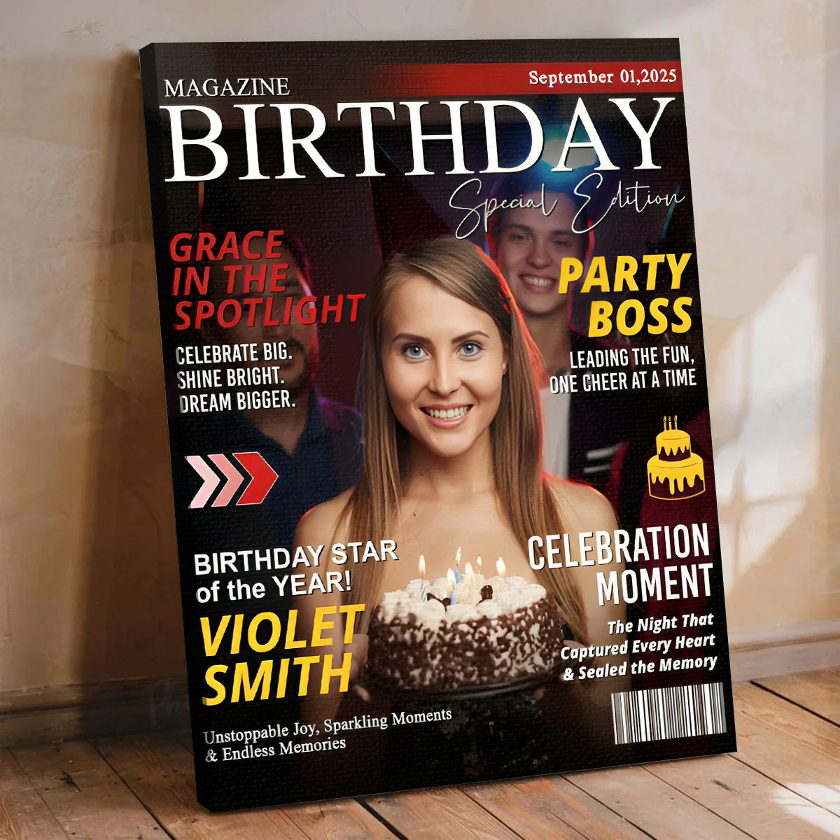 Custom Birthday Magazine Cover, Custom Gift for Best Friend, Bestie Gifts, Gift for Her, Best Friend Custom Birthday Magazine - Image 6