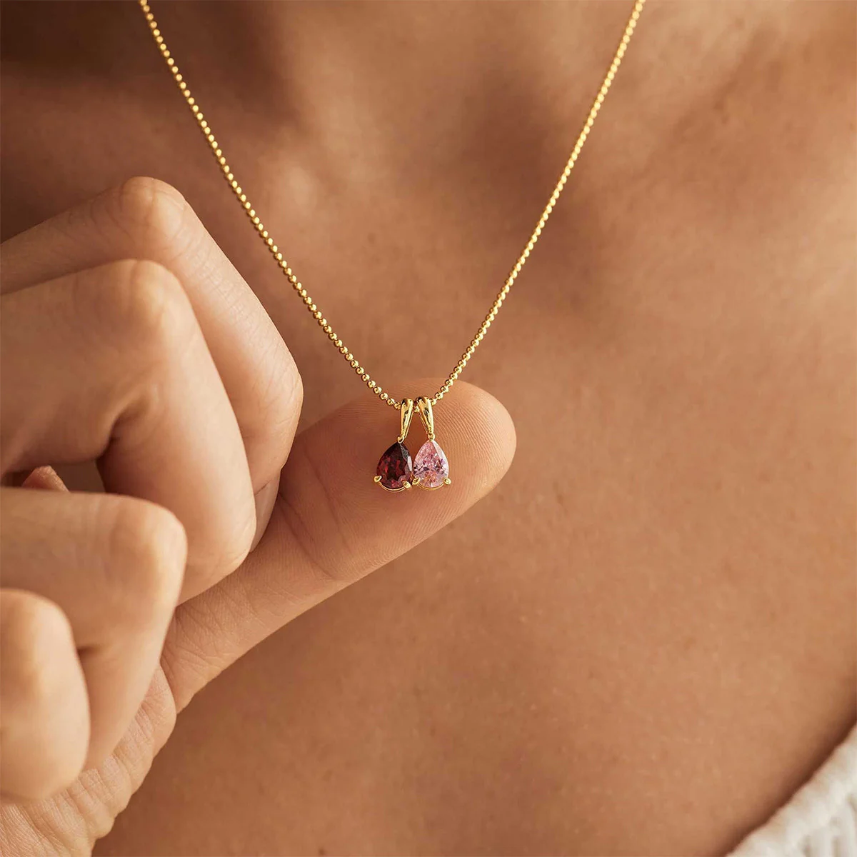 Custom Birthstone Necklace, Anniversary Family Gift for Mom, Bridal Gift for Grandma, Mothers Day Gift for Her - Image 10