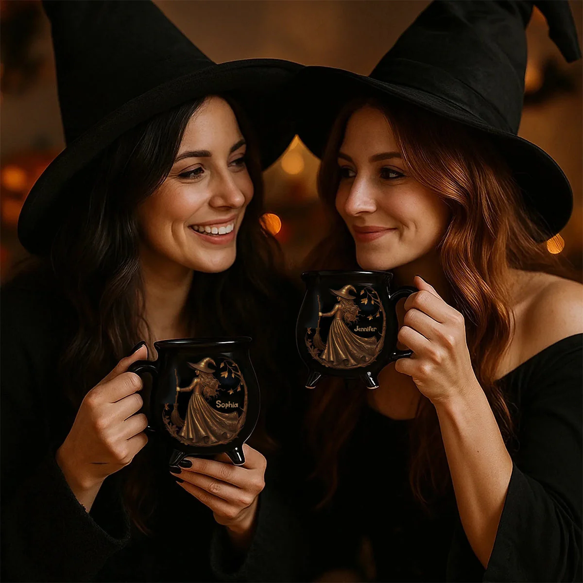 Custom Ceramic Cauldron Coffee Mug - Personalized Halloween Witchy Gifts - Image 6