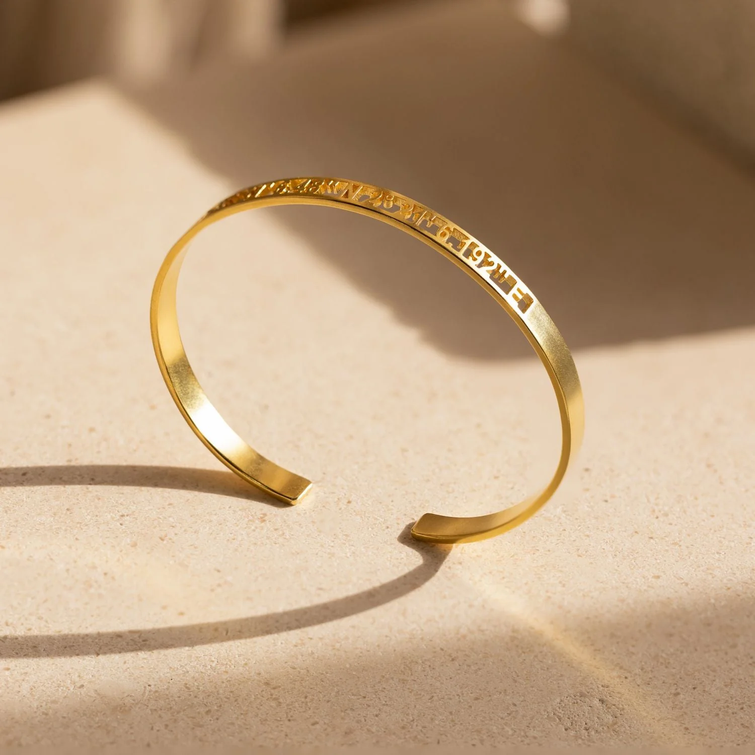 Custom Cuff Bracelet Personalized Bracelet: Coordinates, Dates, Roman Numerals,Anniversary Gift for Her,Him - Image 9