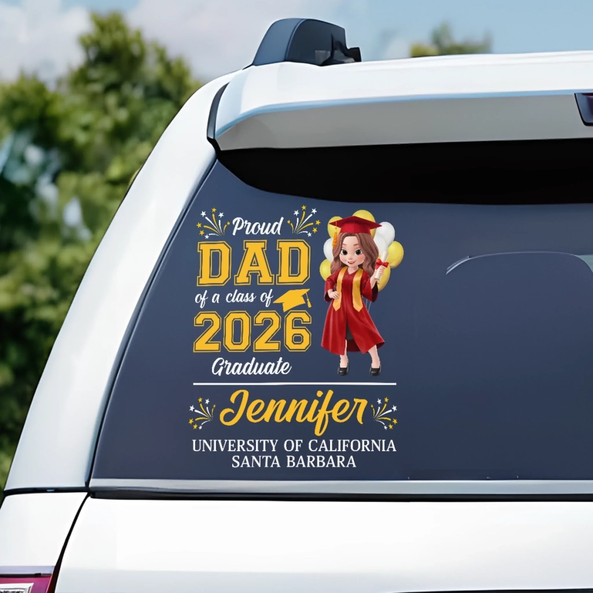 Custom Decal - Personalized Graduation Gifts For Him, Her - Go Where Your Dreams Take You - Image 4