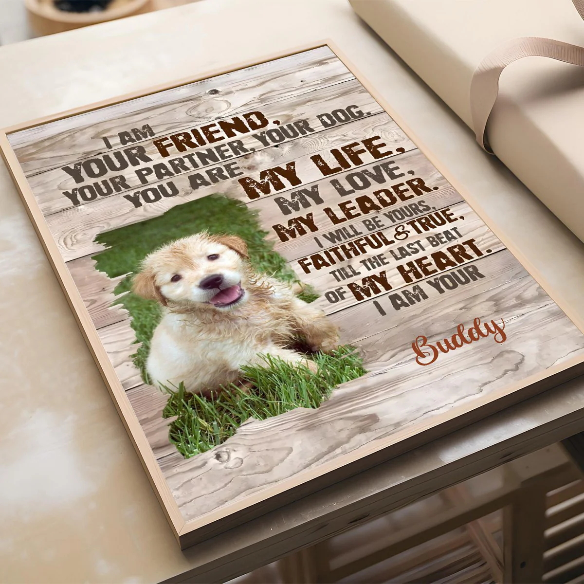 Custom Dog Portrait Poster, I Am Your Dog Personalized Photo Pet Gifts For Pet Owners - Image 6