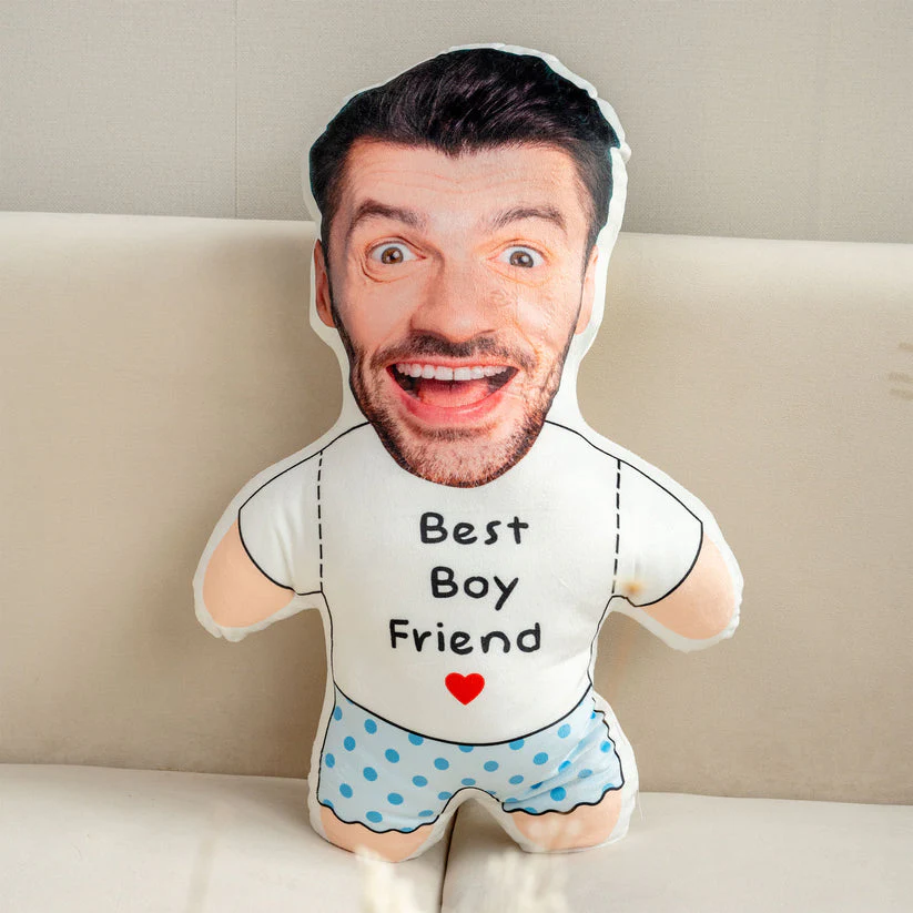 Custom Face Pillow Gift For Couple - Personalized Photo Custom Shaped Pillow - Image 3