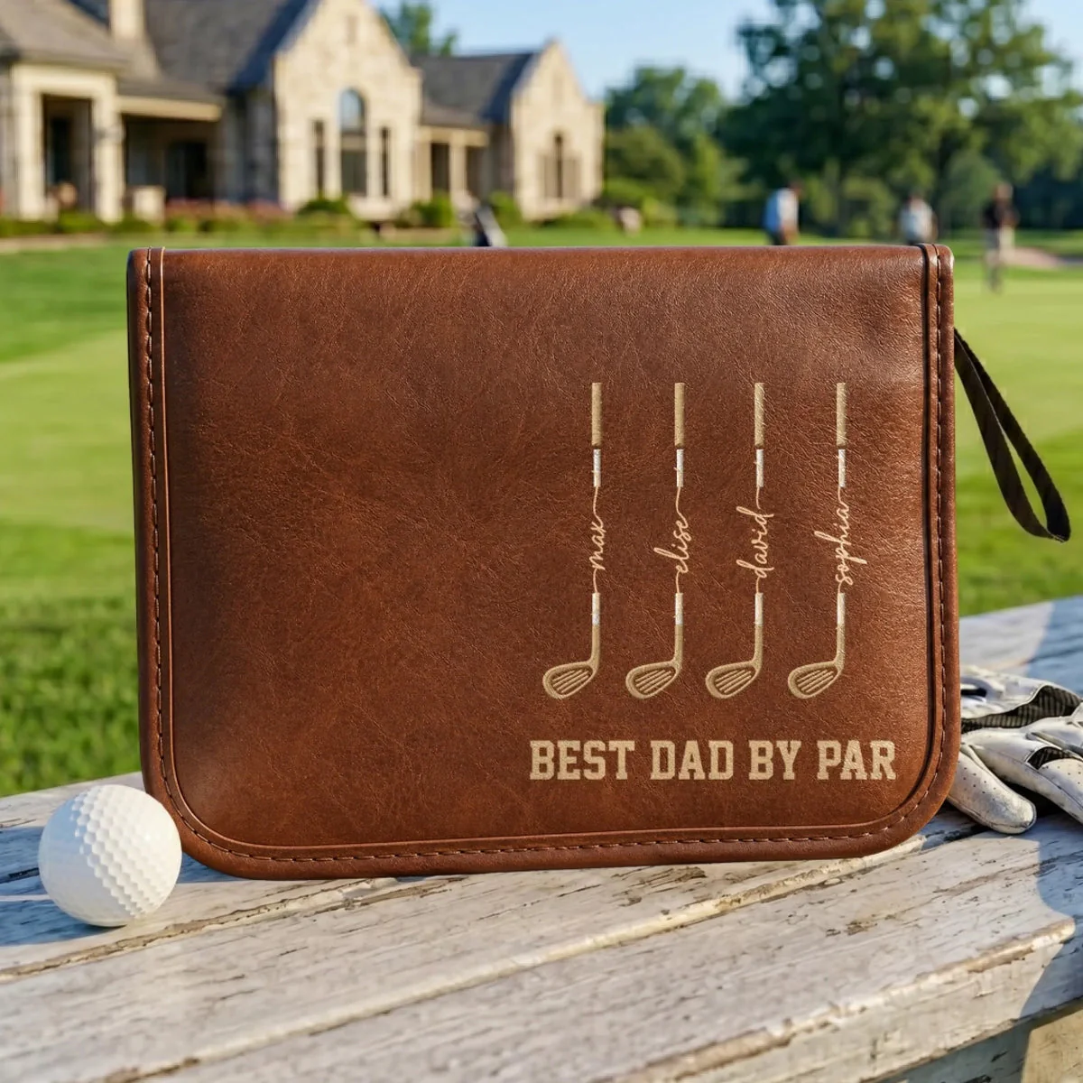 Custom Golf Bag - Personalized Father's Day Birthday Golf Gifts For Dad, Grandpa - Chasing Sunshine And Birdies - Image 3