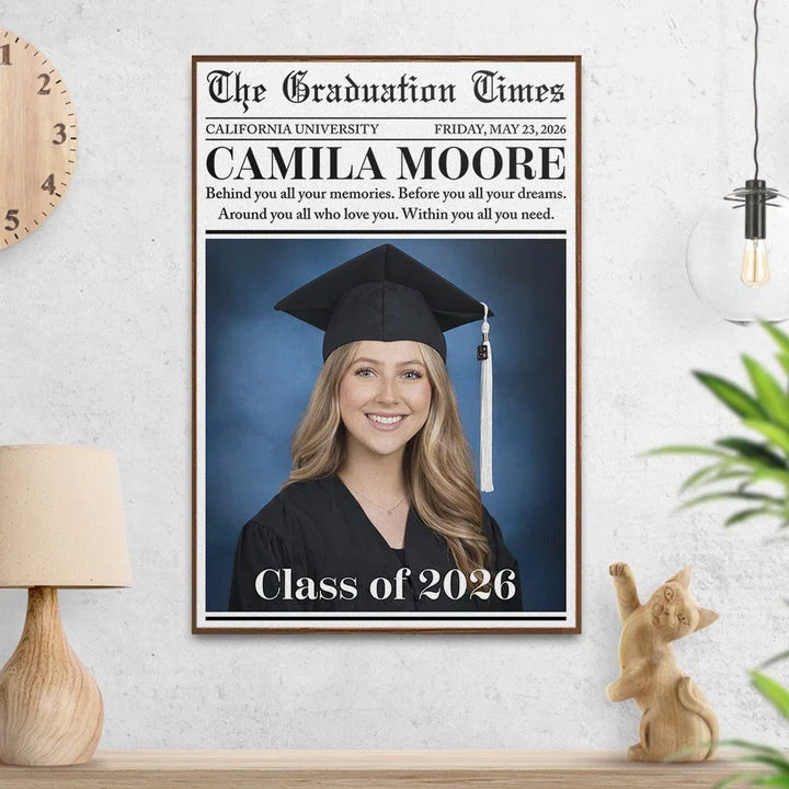 Custom Graduation Newspaper - Personalized Custom Poster - Image 2
