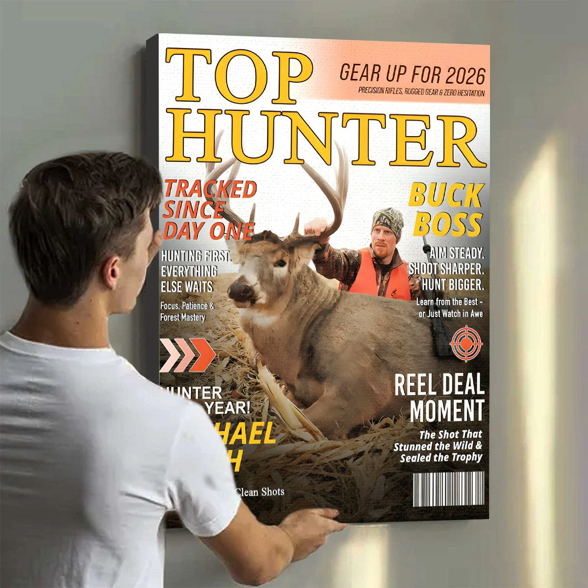 Custom Hunting Magazine Cover, Personalized Hunting Gifts for Men, Deer Hunting Gifts for Him, Hunting Dad Gift, Funny Hunter Gift for Outdoorsman - Image 2