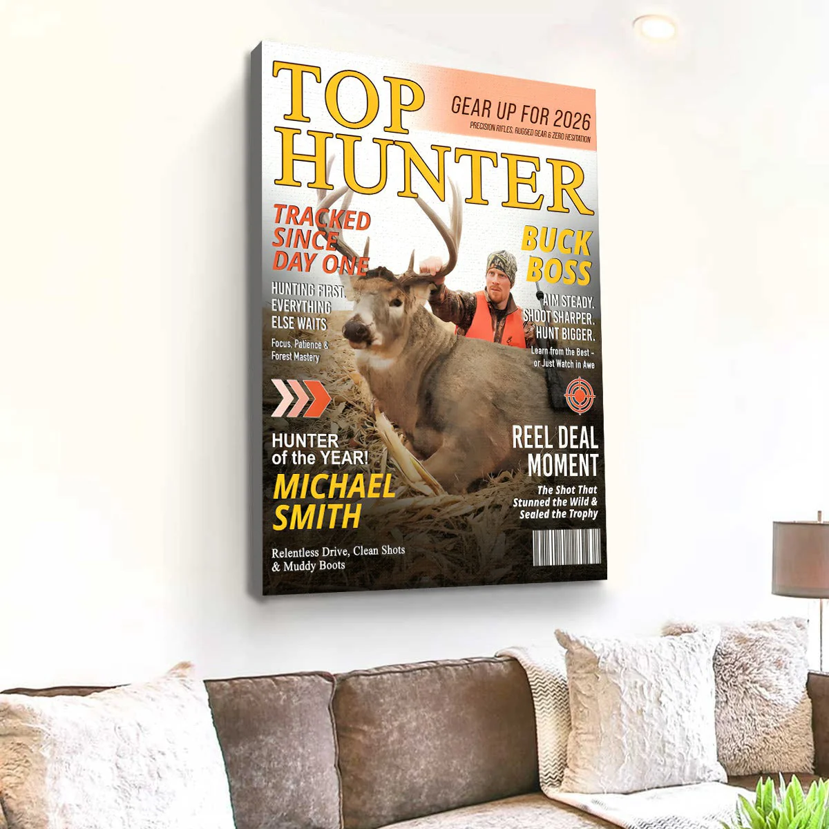 Custom Hunting Magazine Cover, Personalized Hunting Gifts for Men, Deer Hunting Gifts for Him, Hunting Dad Gift, Funny Hunter Gift for Outdoorsman - Image 5