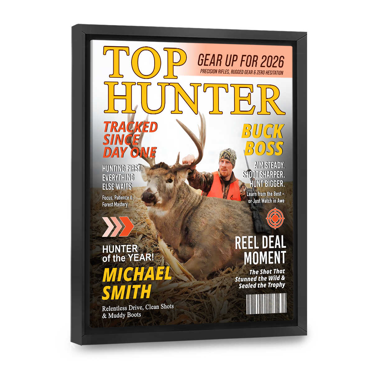 Custom Hunting Magazine Cover, Personalized Hunting Gifts for Men, Deer Hunting Gifts for Him, Hunting Dad Gift, Funny Hunter Gift for Outdoorsman - Image 6