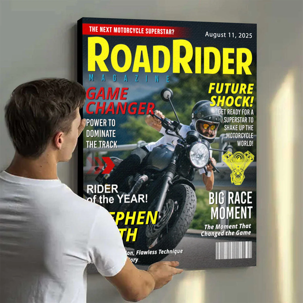 Custom Motorcycle Magazine Cover, Motorcycle Gifts, Motorcycle Magazines, Gift for Motorcycle Loved, Gift For Motorcycle Riders - Image 4