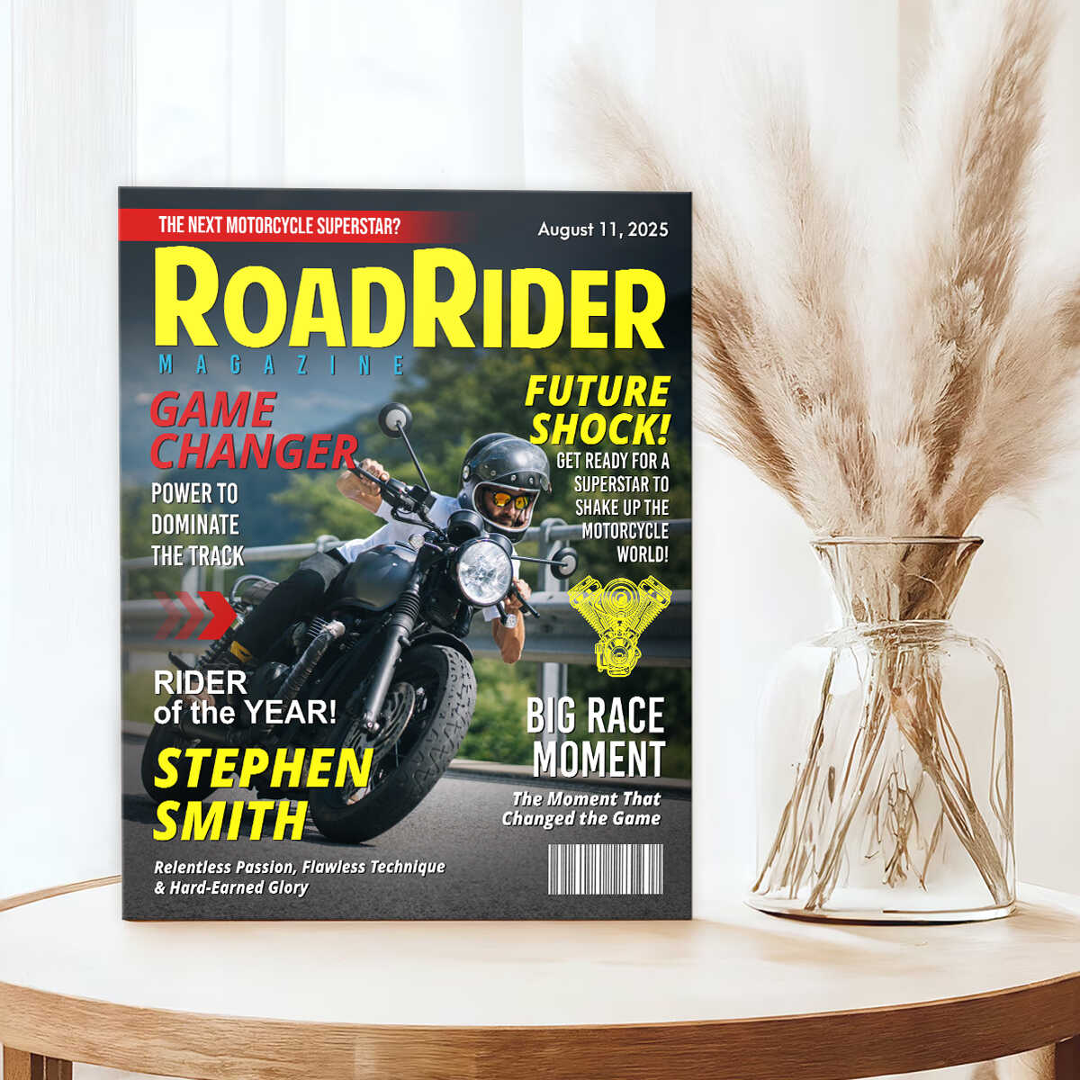Custom Motorcycle Magazine Cover, Motorcycle Gifts, Motorcycle Magazines, Gift for Motorcycle Loved, Gift For Motorcycle Riders - Image 6