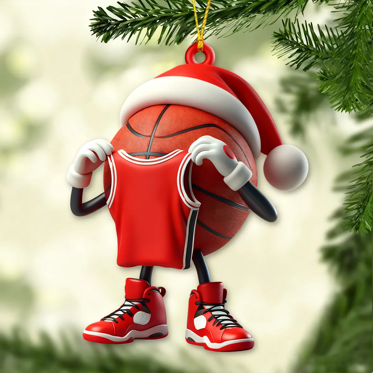 Custom Name Basketball Personalized Acrylic Ornament Basketball Lover Christmas Gift - Image 3