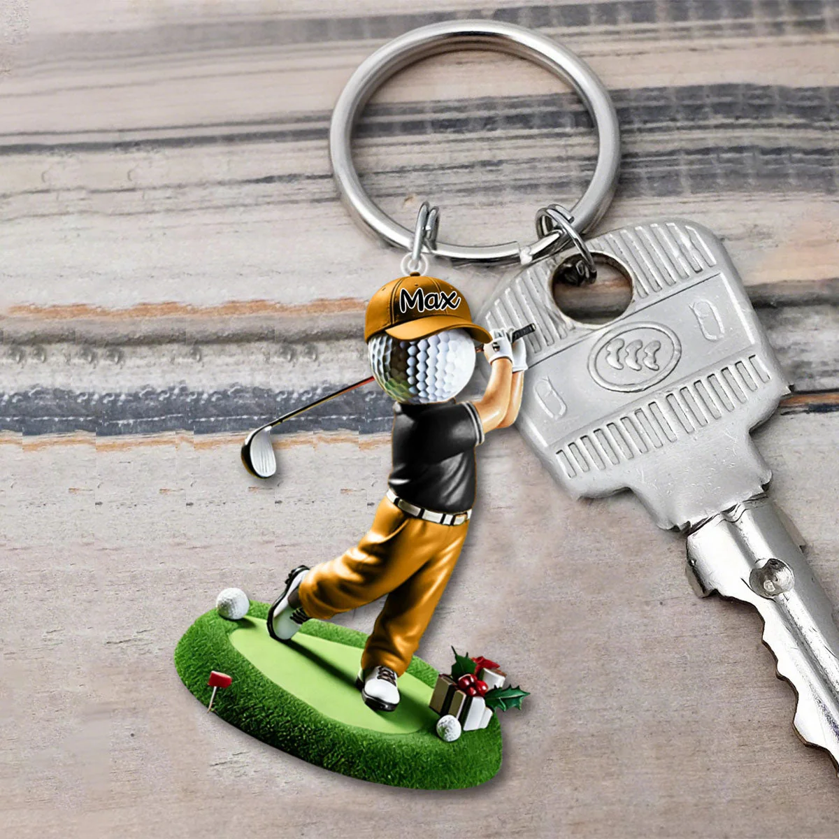 Custom Name Golf Acrylic Keychain, Golf Lover Gift - Image 5
