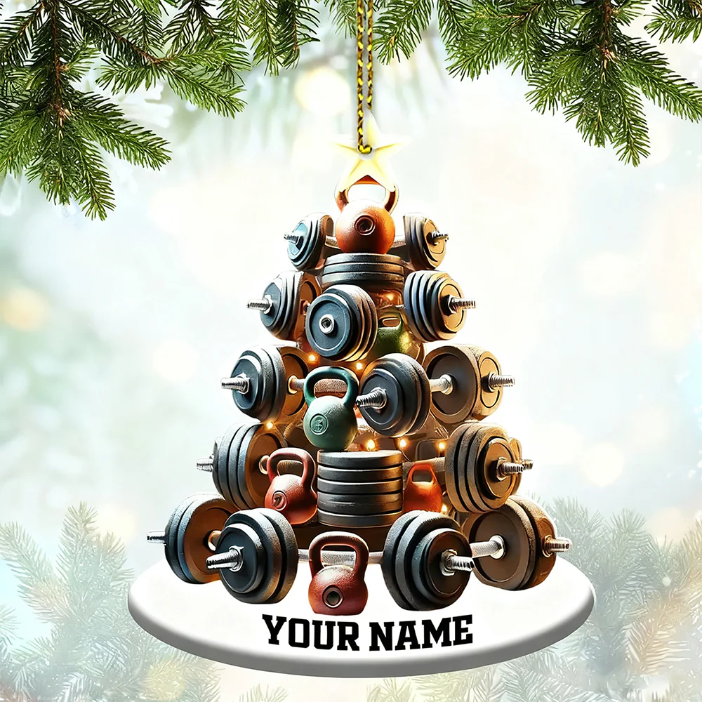 Custom Name Gym Personalized Acrylic Ornament Gymnastics Christmas Gift - Image 10