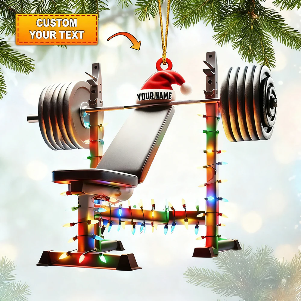 Custom Name Gym Personalized Acrylic Ornament Gymnastics Christmas Gift - Image 15