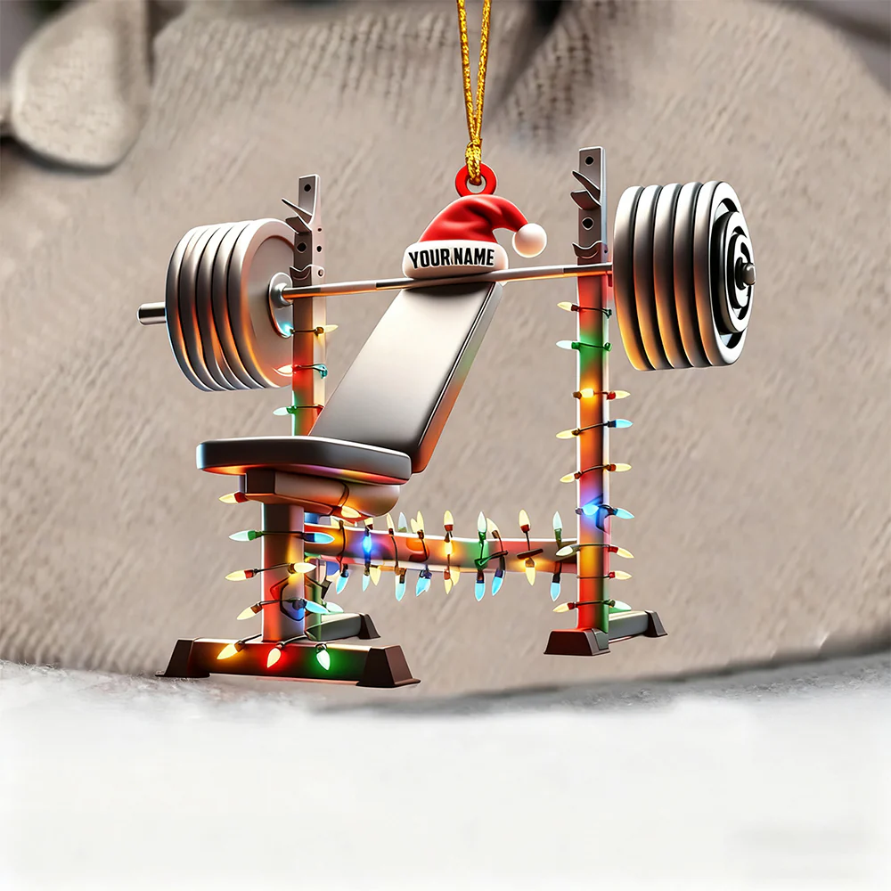 Custom Name Gym Personalized Acrylic Ornament Gymnastics Christmas Gift - Image 17