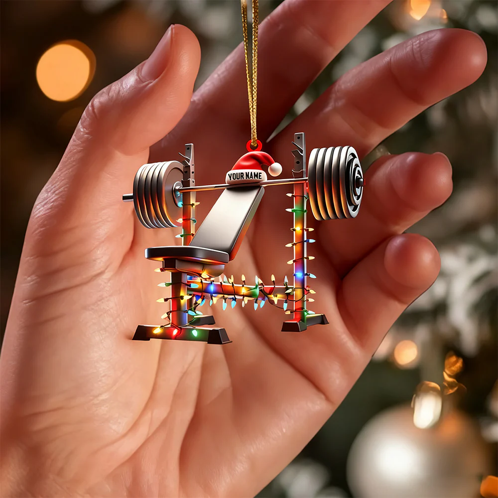 Custom Name Gym Personalized Acrylic Ornament Gymnastics Christmas Gift - Image 6