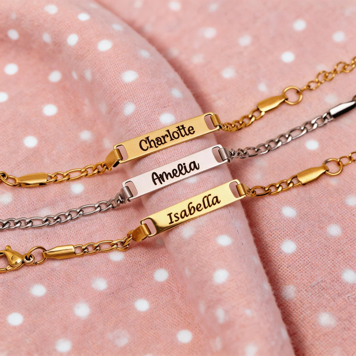 Custom Name Personalized Baby Bracelet, Newborn Gift - Image 4