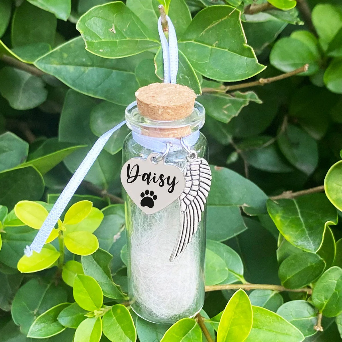 Custom Name Pet Fur Memorial Jar Personalized Gift - Image 4