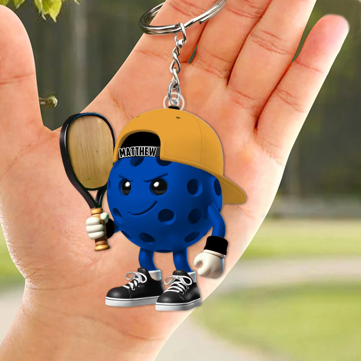 Custom Name Pickle Ball Keychain,Gift for Pickleball Lovers/Trainers - Image 4