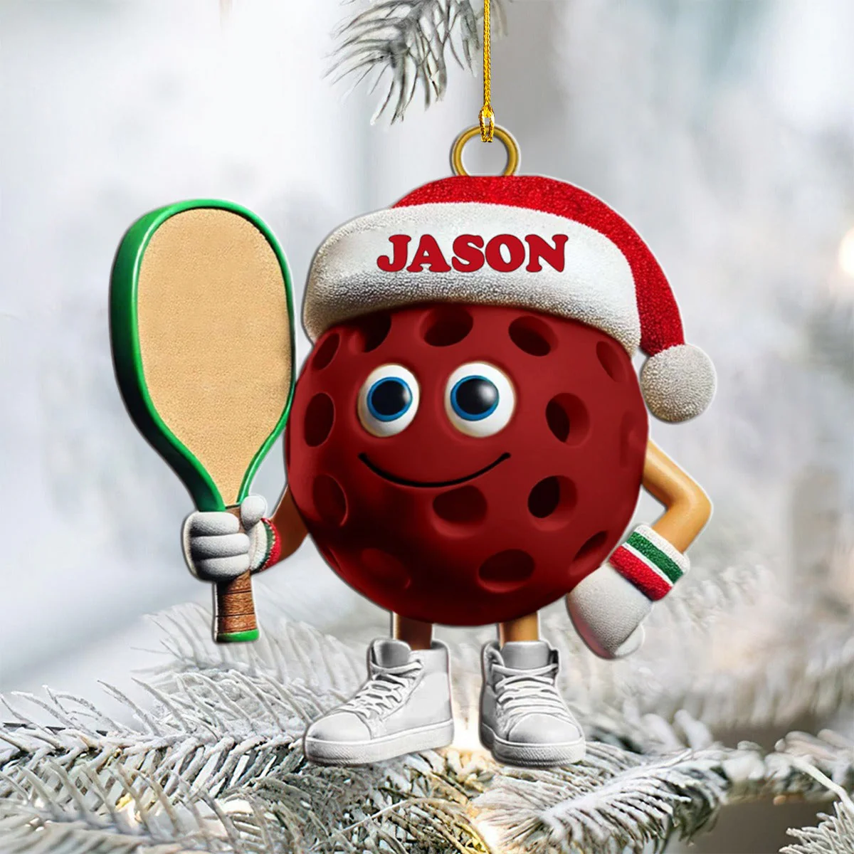 Custom Name Pickleball Ornament, Pickleball Lover Christmas Gift - Image 10