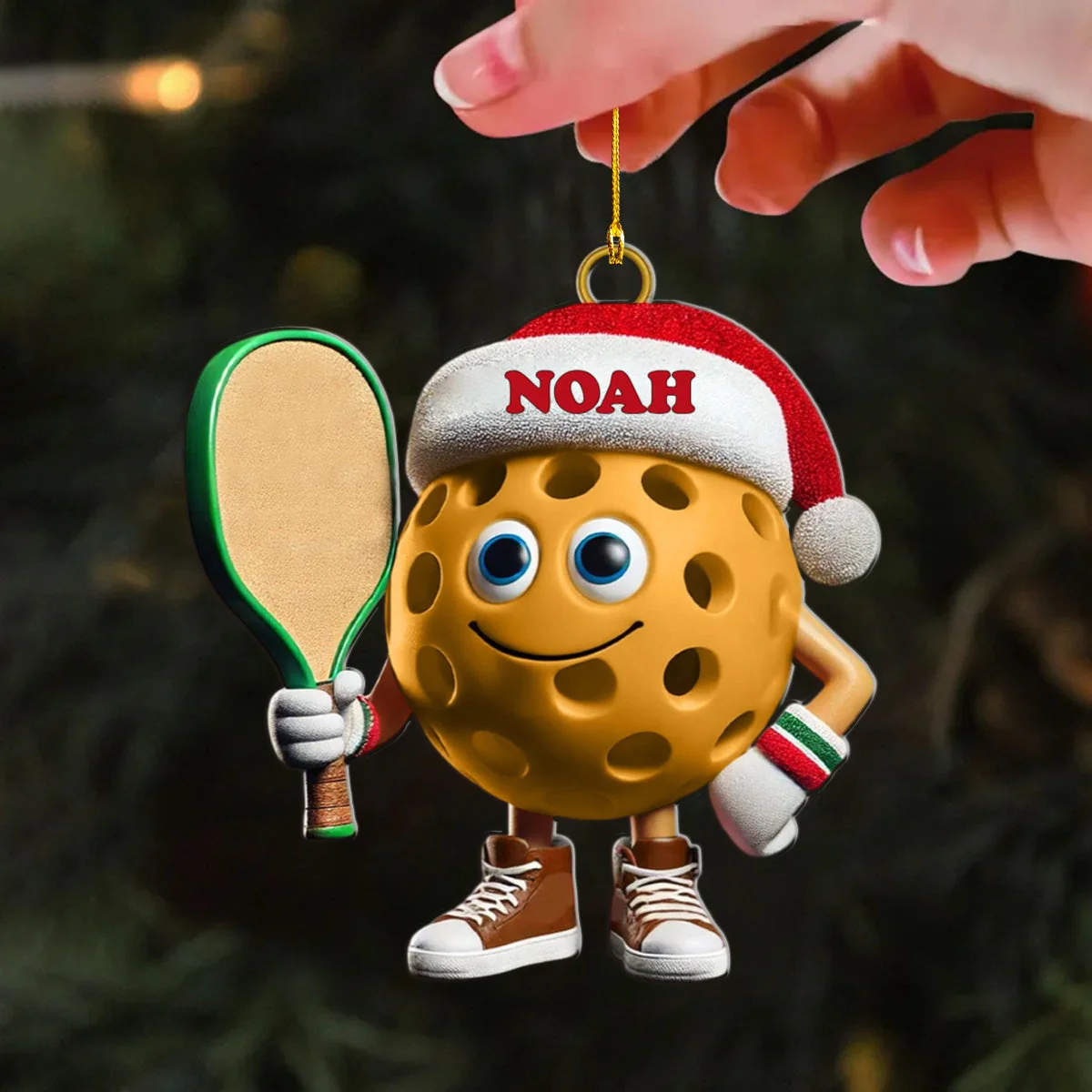 Custom Name Pickleball Ornament, Pickleball Lover Christmas Gift - Image 11