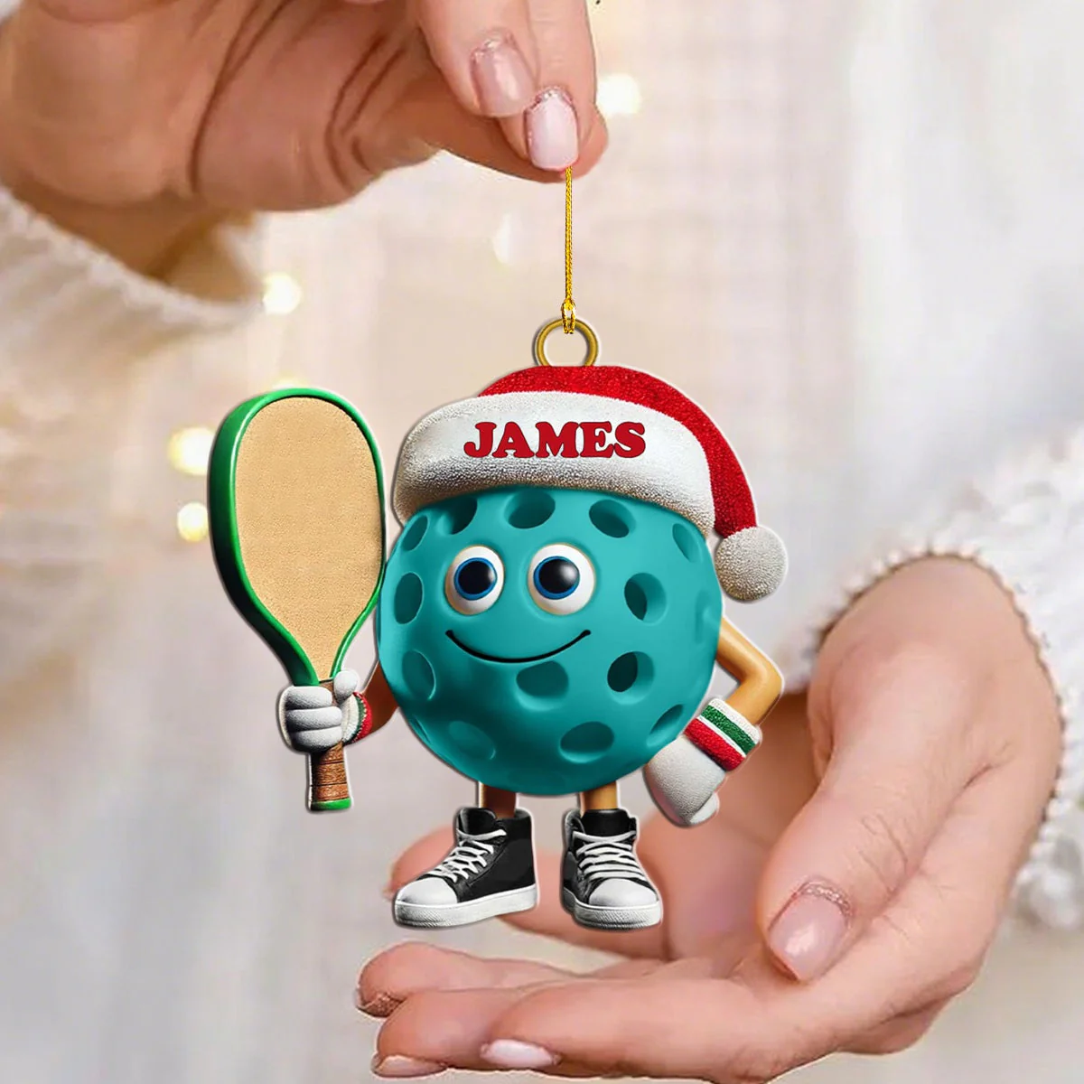 Custom Name Pickleball Ornament, Pickleball Lover Christmas Gift - Image 8